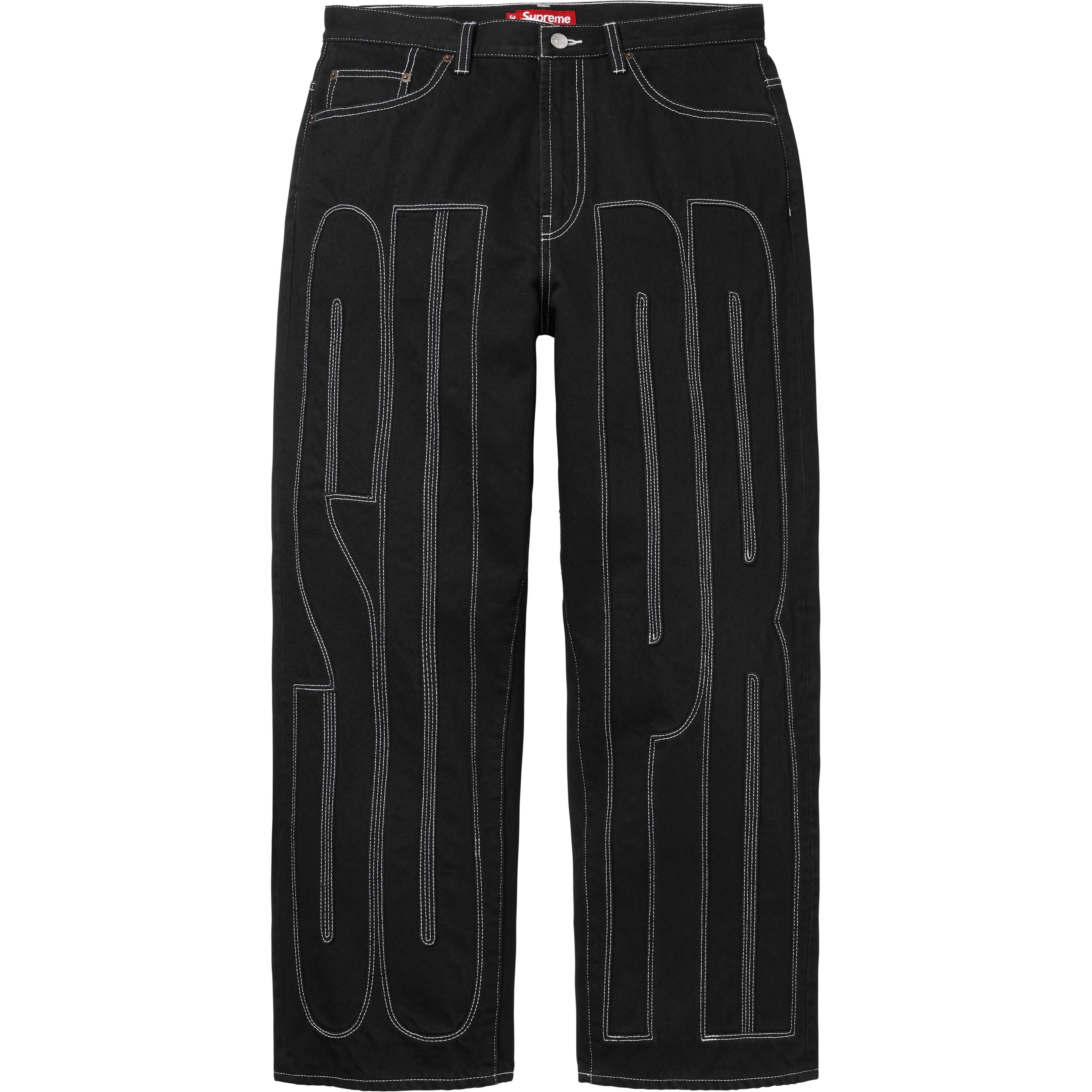 Inset Spellout Baggy Jean view 2